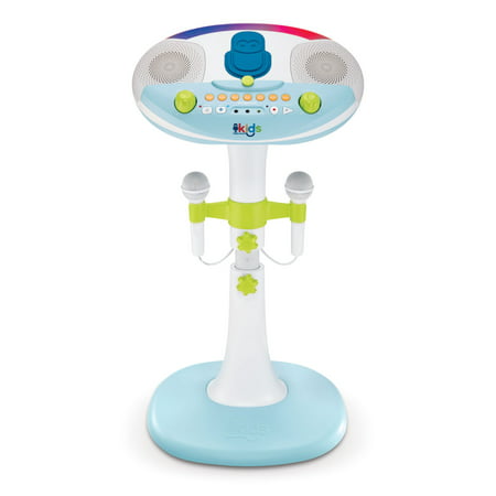 Singing Machine Kids Pedestal with lights, detachable unit, and 6 fun voice changing