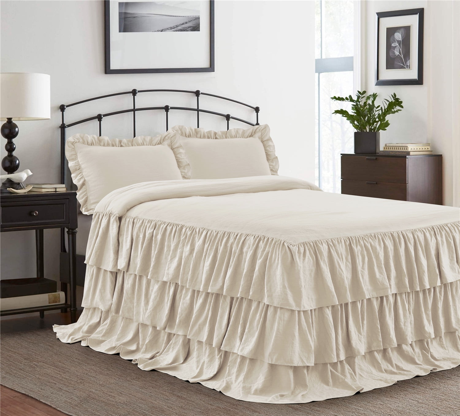 hig-2-piece-ruffle-skirt-bedspread-set-twin-ivory-color-30-inches-drop