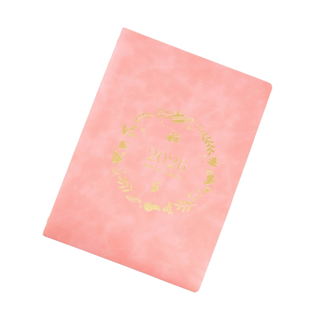2026 Weekly Planner Notebook with Refillable 6 Rings Leather Binder Cover Dated