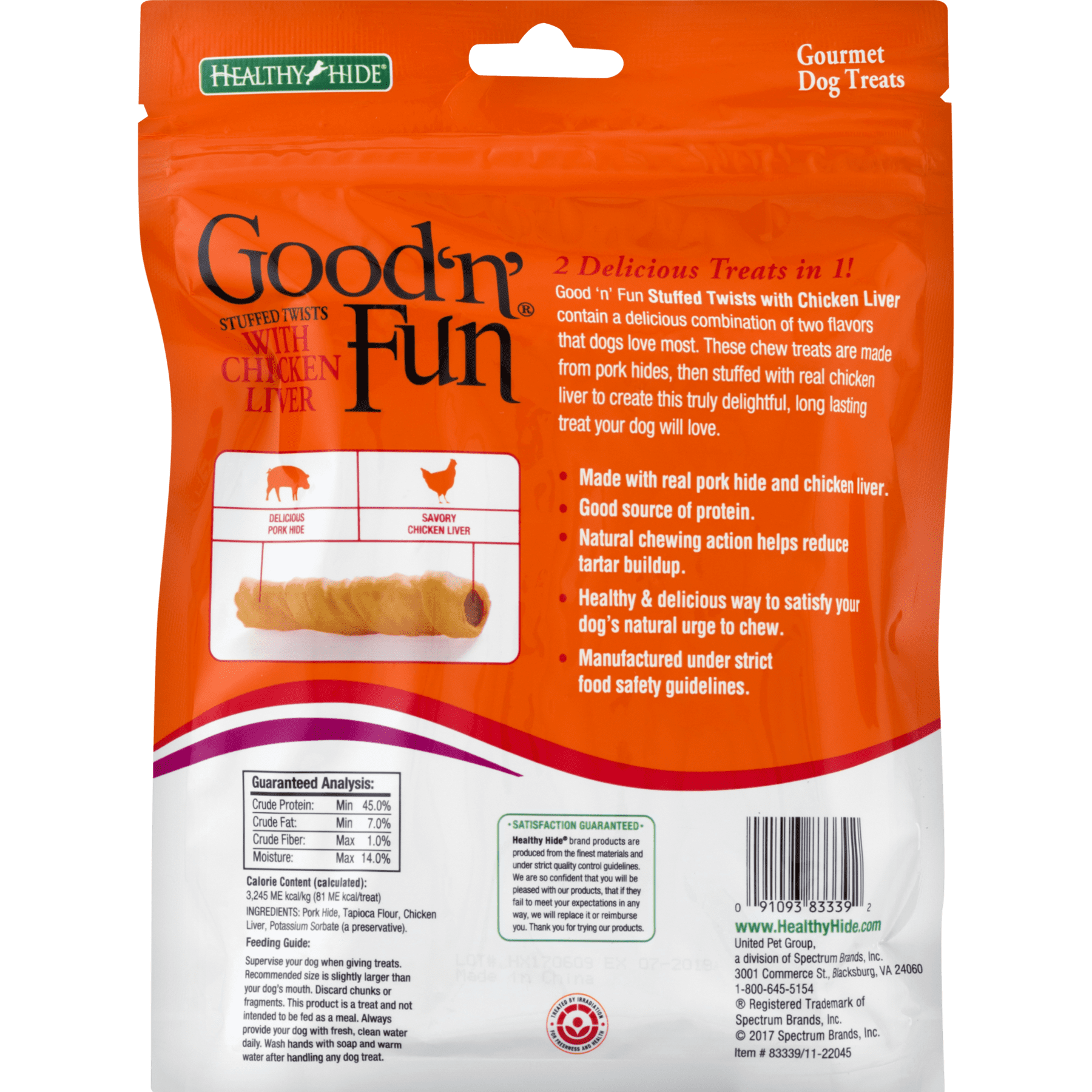 Good ’n’ Fun 4 Inch Bones, Rawhide Chews for Dogs, 5 Count