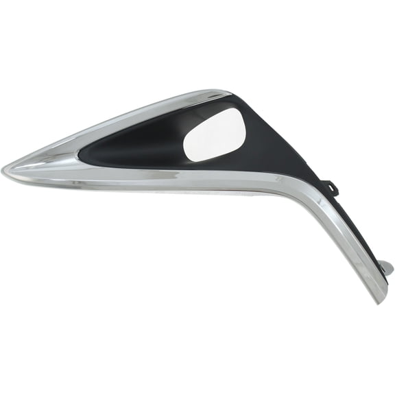 Fog Light Trim Compatible with 2016-2017 Lexus ES300h ES350 Front, Left Driver Textured Black