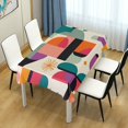 thumbnail image 4 of Yayeee Tablecloths 54" x 54" Rectangle Wrinkle Resistant Party Table Cover, Beige Abstract, 4 of 8