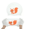 thumbnail image 5 of Unique Bargains 1 Pc Silicone Waterproof Cartoon Swim Cap White, Orange ["Fox"], 5 of 5