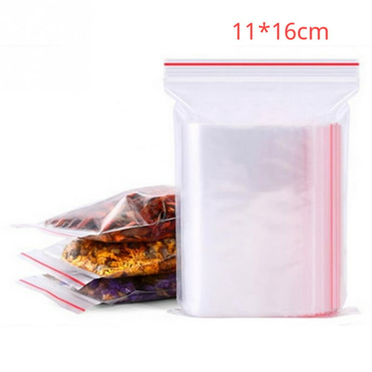 New Zip Lock With Handle Resealable Clear Stand Up Sealable Food Storage Bag