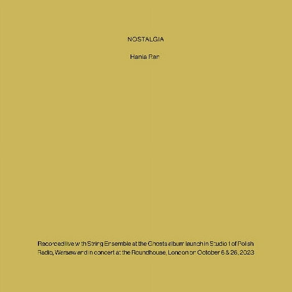 Hania Rani - Nostalgia - Music & Performance - CD