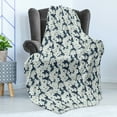 thumbnail image 4 of Daisy Soft Flannel Fleece Throw Blanket, Floral Bouquets Seasonal Growth Beauty Blossom Spring Romantic Flourish, Cozy Plush for Indoor and Outdoor Use, 50" x 70", Pale Blue White, by Ambesonne, 4 of 5