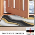 thumbnail image 3 of Black White Gold Wave Marble Pattern Door Rugs,Washable Non Slip Door Mats Indoor,Decorative Door Mats,Entry Mat Indoor for Entrance,Bedroom,Kitchen,Bathroom,30"x17", 3 of 6