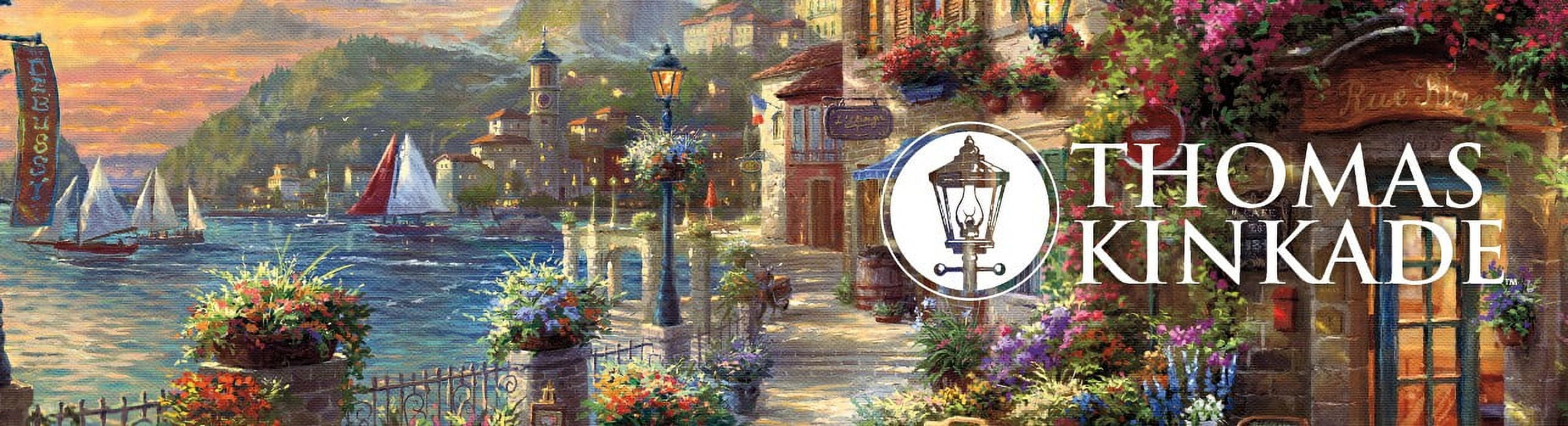 Ceaco 1000-Piece Thomas Kinkade French Riviera Cafe Interlocking Jigsaw Puzzle