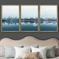 thumbnail image 3 of wall26 Framed Canvas Print Wall Art Set Duotone Mountain Range Reflection Nature Wilderness Photography Realism Rustic Landscape Colorful Cool for Living Room, Bedroom, Office - 16"x24"x3 N, 3 of 5