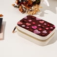 thumbnail image 7 of Valentine's Day Velvet Portable Jewelry Organizer Box with Removable Compartment - Gift and Jewelry Display, 7 of 7