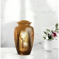thumbnail image 6 of Deer Burial Urns For Adult Ashes Female And Male - Funeral Urns For Adult Ashes Mother Father - Brown Cremation Urn For Man And Woman - 10 Inch Large Decorative Urn For Woman, 6 of 10