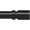 thumbnail image 1 of Tringle à Rideaux Extra Longue pour Fenêtres - Capuchon d'Extrémité en Escalier, Diamètre de 1 Pouce, Tringle à Draperies Robuste, 120 à 240 Pouces. Couleur Noir Noir 120 à 240 Pouces Noir 120 à 240 Pouces, 1 of 5
