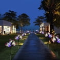 thumbnail image 5 of Epicgadget Solar Fiber Optic Camellia Flower Light, Colorful Outdoor Solar DIY Decorative Garden Lights for Walkway Pathway Backyard Christmas Decoration Parties (2 Pieces), 5 of 7