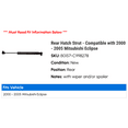 thumbnail image 2 of Rear Hatch Strut - Compatible with 2000 - 2005 Mitsubishi Eclipse 2001 2002 2003 2004, 2 of 2