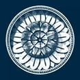 thumbnail image 3 of Vision Studio 20x20 Black Modern Framed Museum Art Print Titled - Classic Medallion on Navy IV, 3 of 5