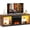 Brown, variant on GALAXHERO 58 Inches Fireplace TV Stand with LED Lights, Modern Entertainment Center with 18'' Electric Fireplace & Adjustable Glass Shelves, Sturdy Media Console for Living Room, Bedroom (Grey Oak)