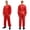 Red, variant on Men One Piece Leotard Over Diapers Bib Jumpsuit Waterproof Long Sleeve Reusable Plastic Raves Bodysuit White S