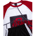 thumbnail image 3 of Quad Seven Boys' Pajama Set - 3 Piece Sleep Shirt, Pajama Pants, and Lounge Shorts (4-18), 3 of 7