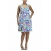 Metro7 - Women's Plus Print Halter Dress