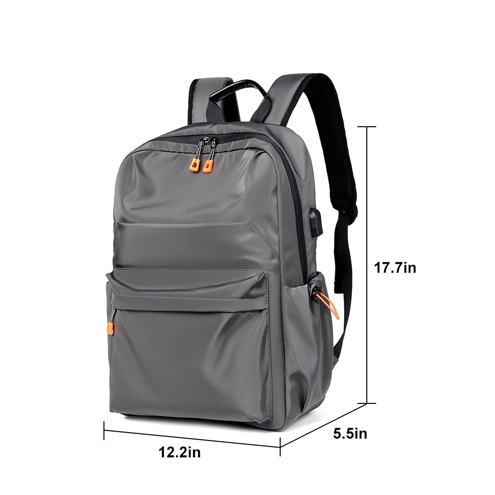 Unisex Oxford Chargeable Backpack Business 15.6inch Laptop Backpack Dark-Grey Unisex Oxford Chargeable Backpack Business 15.6inch Laptop Backpack Dark-Grey