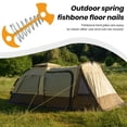 thumbnail image 3 of Clou de Camping Extérieur Télescopique Ressort Poisson Os Clou Alliage d'Aluminium Clou de Tente Randonnée Pince de Sol Équipement de Tente Accessoires, 3 of 7