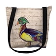 thumbnail image 1 of Betsy Drake TY145BS Sac Fourre-Tout en Bois pour Homme 13 x 13 Po Script Canard, 1 of 1