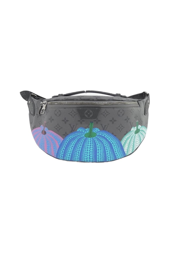 Pre-Owned Louis Vuitton Monogram Eclipse Reverse (LV X YK) Maxi Bum Bag M46436 Shoulder