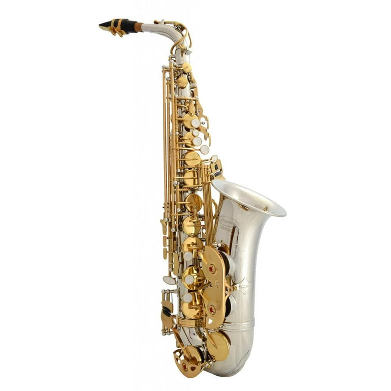Gold Laquer E Flat Alto Saxophone with 11reeds,8 Pads cushions,case,carekit