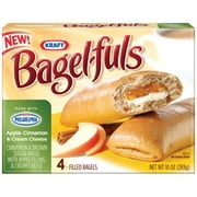 Bagel-Fuls: Apple Cinnamon & Cream Cheese 4 Ct Bagels, 10 Oz