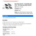 thumbnail image 2 of Rear Brake Pad Set - Compatible with 2010 - 2015 Mercedes-Benz GLK350 2011 2012 2013 2014, 2 of 2
