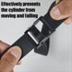 thumbnail image 4 of Soporte para cilindro de propano (2 unidades) con tornillos y cadena de seguridad, para cilindros de 4 a 12 pulgadas (negro), 4 of 4