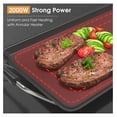 thumbnail image 4 of TriGol 35" Electric Griddle Teppanyaki Grill, Nonstick Extra Large Cooking Plate for Pancake Barbecue, Indoor Outdoor Table Top Grill with Adjustable Temperature & Drip Tray, 2000W, 4 of 9