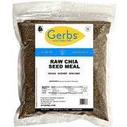 Ground Raw Chia Seed Meal By Gerbs - 2 LBS - Top 14 Food Allergen Free & NON GMO - Vegan & Kosher - Full Oil Content
