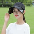 thumbnail image 4 of Chapeau de Soleil Motif Exquis Bord Rétractable Polyester Extérieur Protection UV Casquette Unisexe Chapeau en Maille pour le Camping, 4 of 10