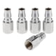 thumbnail image 1 of Conector de manguera de aire para compresor, rosca BSP de 1/4", 5 unidades F, 1 of 7
