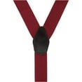 thumbnail image 2 of CTM®  1.375 Inch Wide Solid Color Y-Back Button-End Suspenders (Men's), 2 of 3