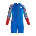 thumbnail image 4 of Traje de neopreno de 2,5 mm para niños, traje de buceo, traje de neopreno para niños, para kayak, navegación Azul S, 4 of 9