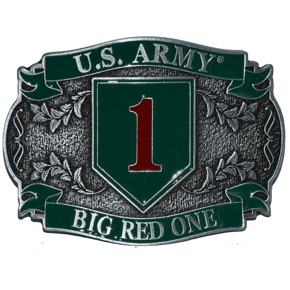 1ST INFANTRY DIVISION BIG RED ONE - Cast Belt Buckle