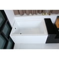 thumbnail image 2 of Aqua Eden VTDE483222L 48-Inch Acrylic Rectangular 3-Wall Alcove Tub, Left Hand Drain Hole in Glossy White, 2 of 10