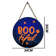 thumbnail image 2 of Panneau de Sorcière d'Halloween en Bois, Rond pour Décoration Extérieure de Fête à la Maison, 2 of 5