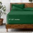 thumbnail image 1 of Bare Home Fitted Sheet - 22" Extra Deep Pocket - Premium 1800 Collection - Full XL, Forest Green, 1 of 7