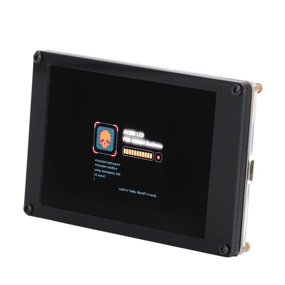 Pantalla de Monitor IPS de 3.5in, Mini LCD Maestra una Conexión USB Con Soporte para Productos Electrónicos de Bricolaje