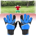 thumbnail image 4 of Goalkeeper Gloves Rubber Cotton Anti Collision Soccer Goalie Gloves for Kids Boys, 4 of 9