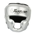 thumbnail image 2 of Boxing Totecear Face Cover Ajustable Ajustable El engranaje espesante en espesor de la frente y la protección de la oreja para el muay de kickboxing Plata, 2 of 8