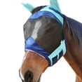 thumbnail image 6 of Harrison Howard Horse Fly Mask Standard with Ears-Summer Mint/Navy (M; Cob), 6 of 6