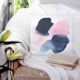 thumbnail image 3 of Pillow Covers 24x24 Set of 2, Navy Blue Pink Art Throw Pillow Covers Decorative Couch Cushion Cover, Abstract Geometric Luxury Microfiber Soft Square Pillowcases for Bedroom Living Room Sofa, 3 of 7