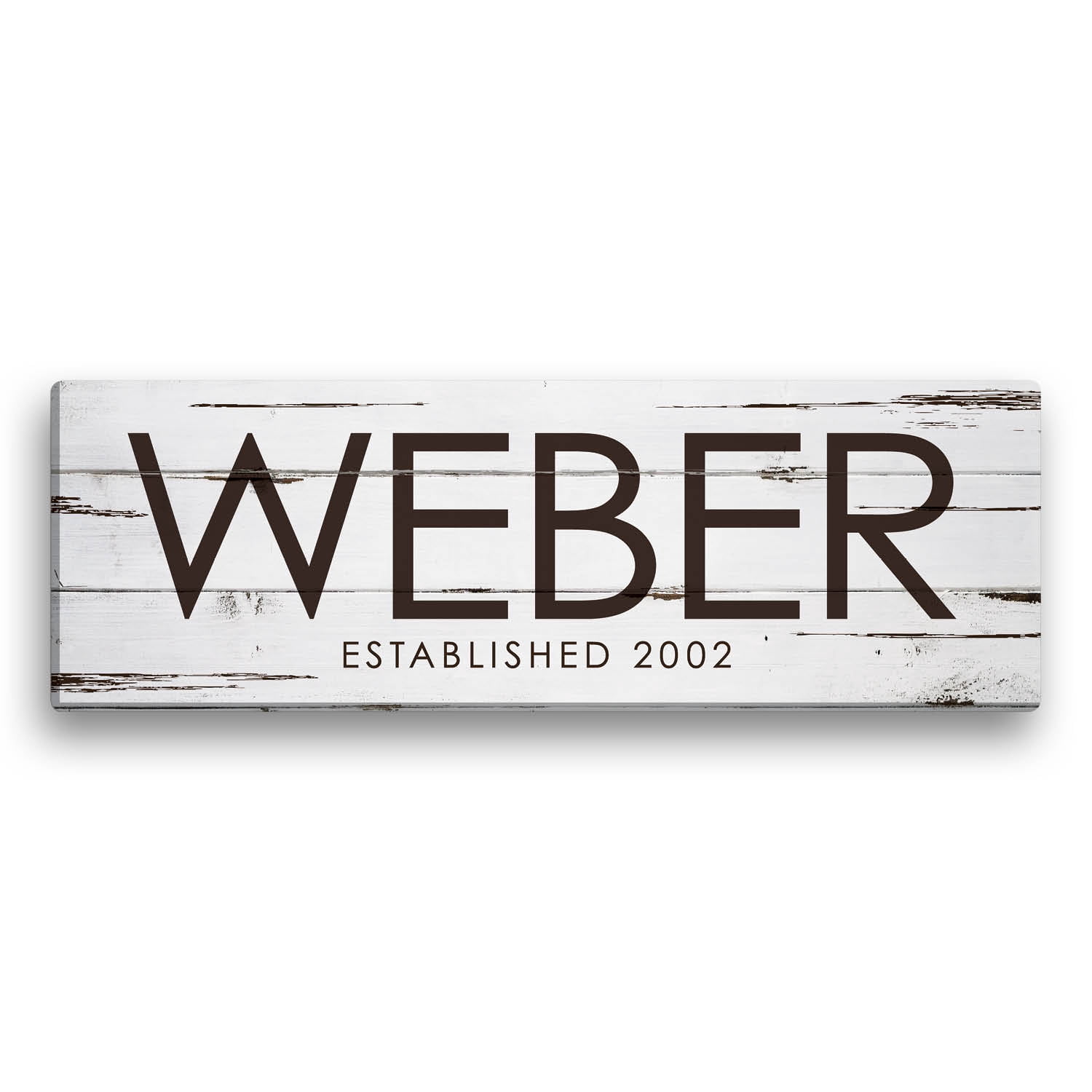 Family Name Personalized 6x18 Canvas
