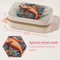 thumbnail image 5 of Fish Velvet Portable Earring Holder with Removable Compartment - Gift-Worthy Jewelry Stand and Travel Organizer with Necklace Holder, 5 of 7