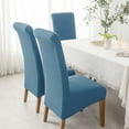thumbnail image 4 of Large Dining Chair Slipcover,XL Stretch Chair Covers Universal Removable Washable Anti-Dust Spandex Jacquard Chair Protector for Kitchen Banquet Hotel Decoration-2-I, 4 of 8