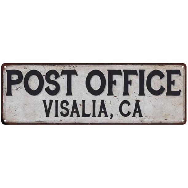 Visalia, Ca Post Office Metal Sign Vintage 8x24 108240011197 Walmart